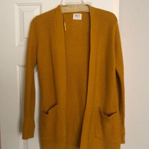 Mustard yellow cardigan